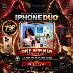 Win WIN LATEST IPHONE DUO from Highland Vault - 79p entry