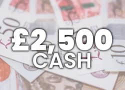 Win £2,500 Tax-Free Cash from Elite Competitions worth £2,500 - 29p entry