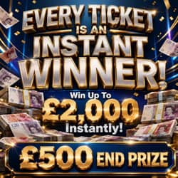 Win Every Ticket Is An Instant Winner – £500 End Prize from Prize Paradise - £1.75 entry