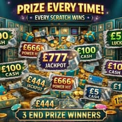 Win 💎 EVERY SCRATCH WINS: Prize Every Time from Luxsy Wins - £4.00 entry