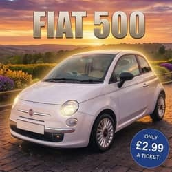 Win Win a Fiat 500! from Luckybucksgiveaways - £2.99 entry