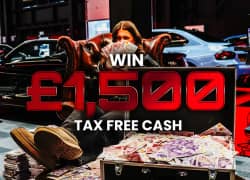 Win £1,500 Tax-Free Cash from Elite Competitions worth £1,500 - 5p entry