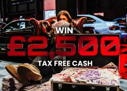 Win £2,500 Tax-Free Cash from Elite Competitions worth £2,500 - 6p entry