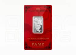 Win 2024 Year of the Dragon PAMP 10g Silver Bar from Elite Competitions worth £100 - 10p entry