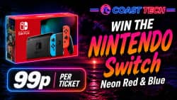 Win Nintendo Switch Neon Red & Blue from Coast Competitions - 99p entry
