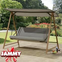 Win BORDEAUX 3 SEATER MODERN SWING SET or £400 CASH! from Jammy - 99p entry