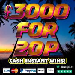 Win £3000 TAX FREE CASH & NEIGHBOURS! from Jammy - 20p entry