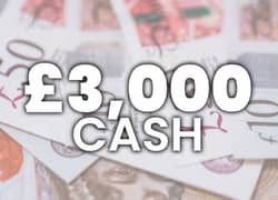 Win £3,000 Tax-Free Cash from Elite Competitions worth £3,000 - 9p entry