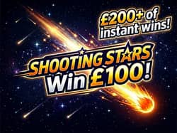Win Win £100 with Shooting Stars! from Bubbl.win worth £100 - 13p entry