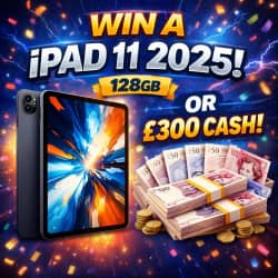 Win IPad 2025 from In It To Win It Competitions worth £300 - 89p entry