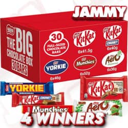 Win NESTLE BIG CHOC BOX – 4 WINNERS + NEIGHBOURS! from Jammy - 99p entry