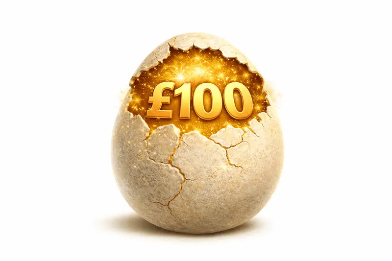 £100 GOLDEN EGG CASH