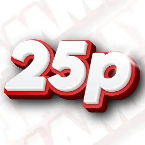 25p
