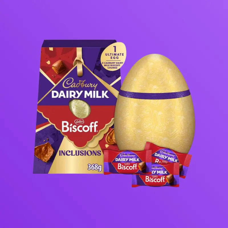 Cadbury Dairy Milk Lotus Biscoff Chocolate Easter Egg