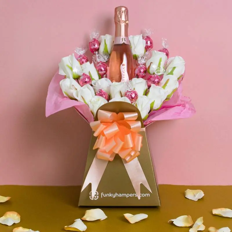 Pink Prosecco + Lindt Lindor Bouquet or £