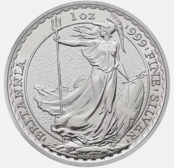 2025 Britannia One Ounce Silver Coin 2 or £100 Cash