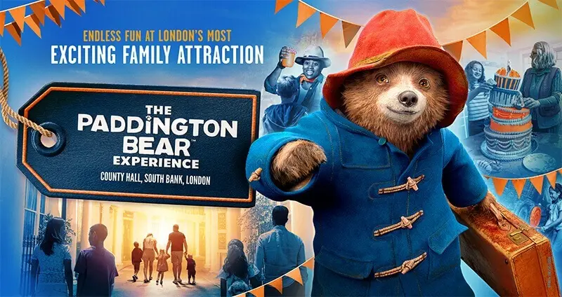 The Paddington Bear Experience (2 Adults + 2 Children) OR £120 CASH